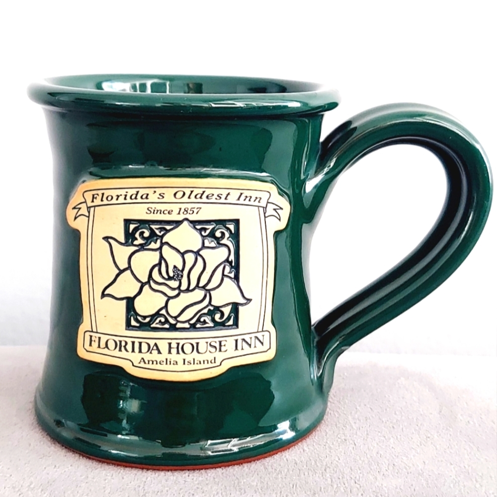 Vtg Deneen Pottery Mug FLORIDA HOUSE INN - Amelia Island
